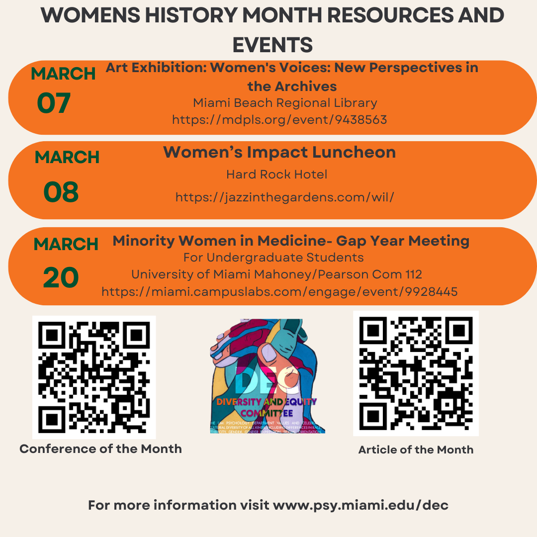 Event Flyer: Women's History Month