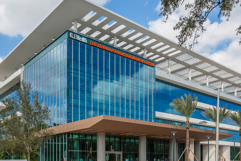 This is a photo for The Lennar Foundation Medical Center on the University of Miami Coral Gables campus.