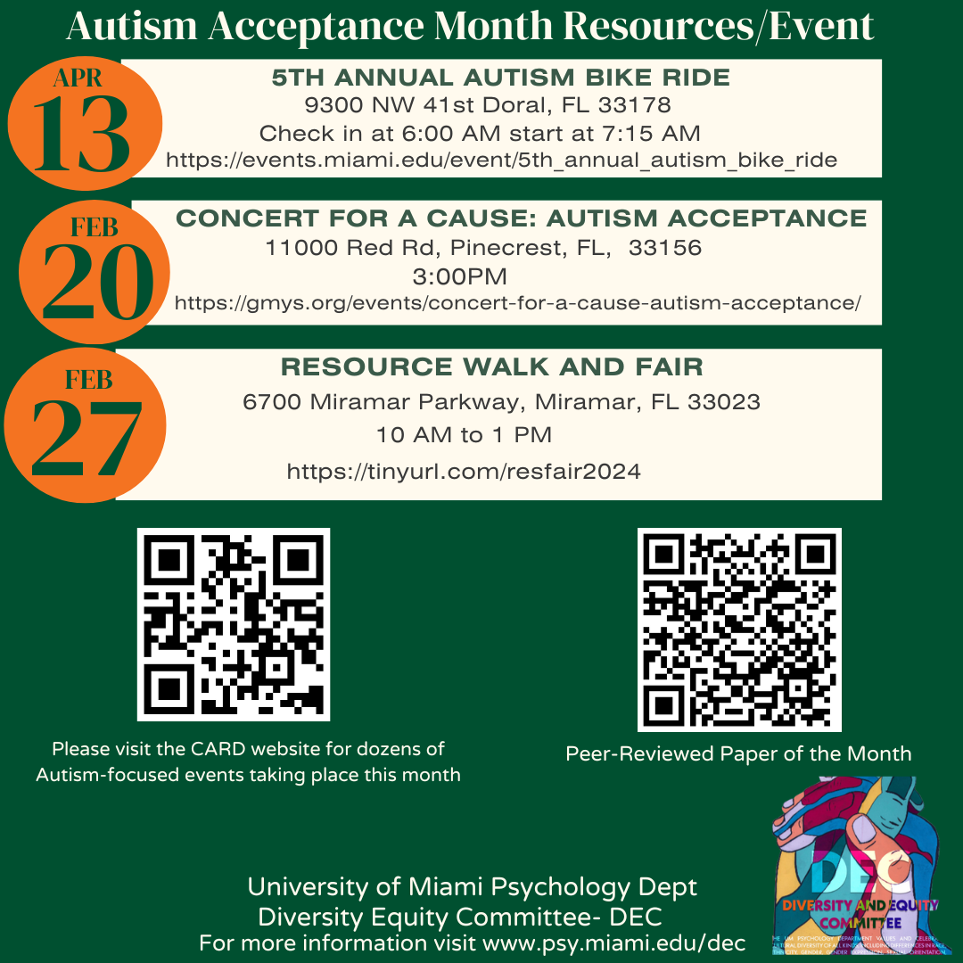 Event Flyer: Autism Awareness Month