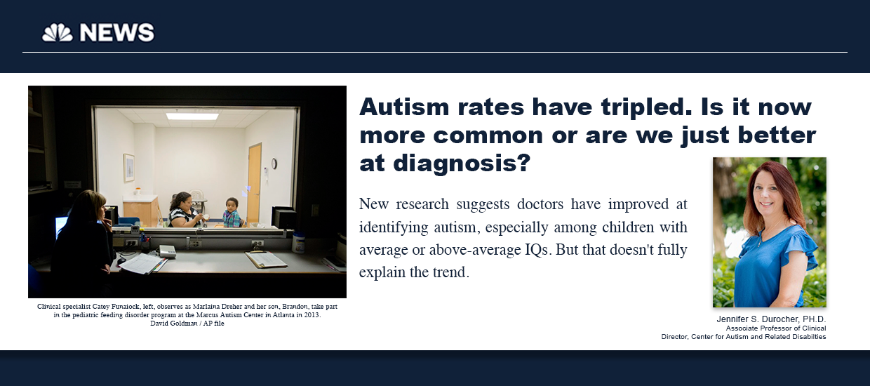 Autism rates have tripled. Is it now more common or are we just better at diagnosis?